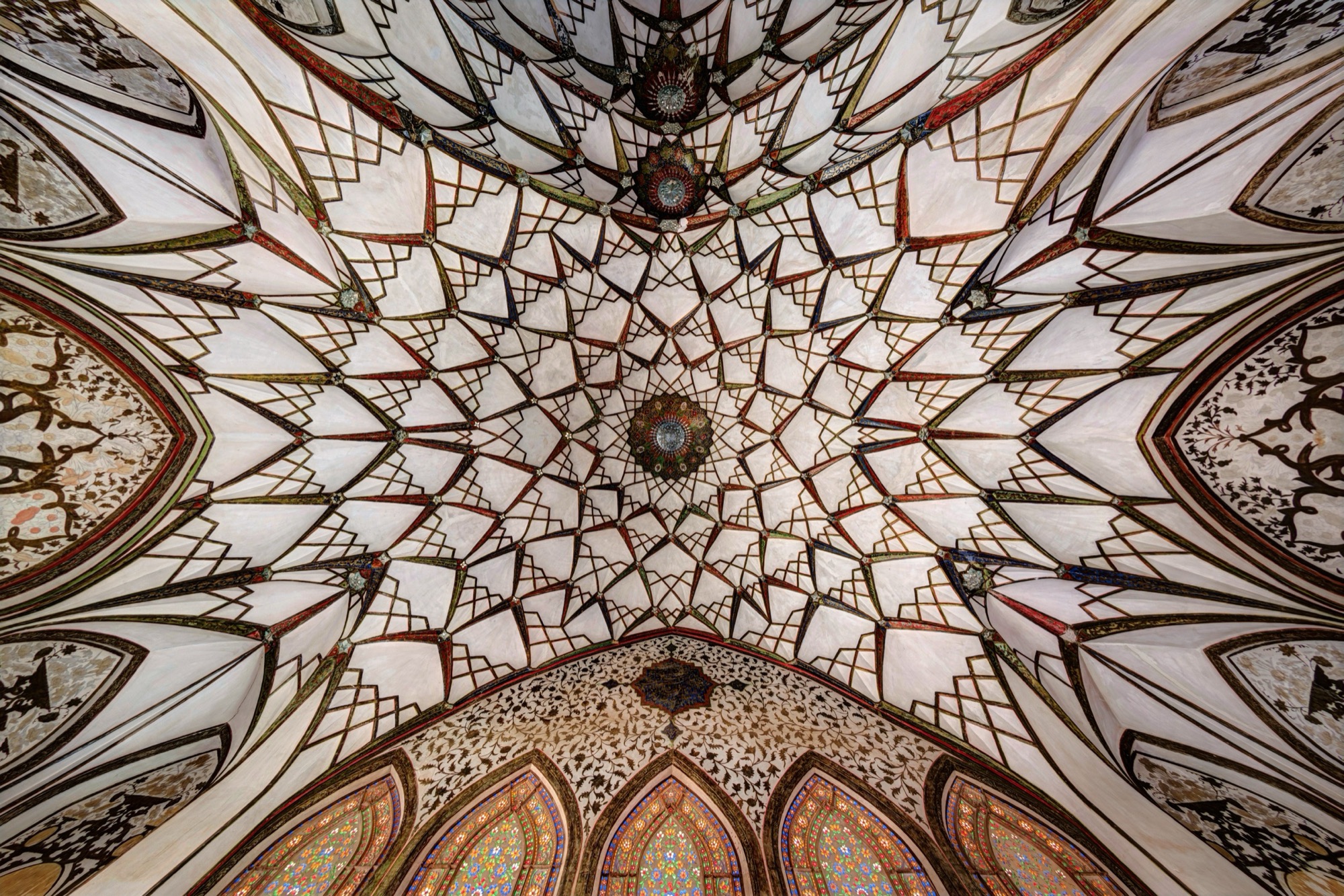 Maison Tabatabaei, voûte étoilée à nervures d’une salle de réception