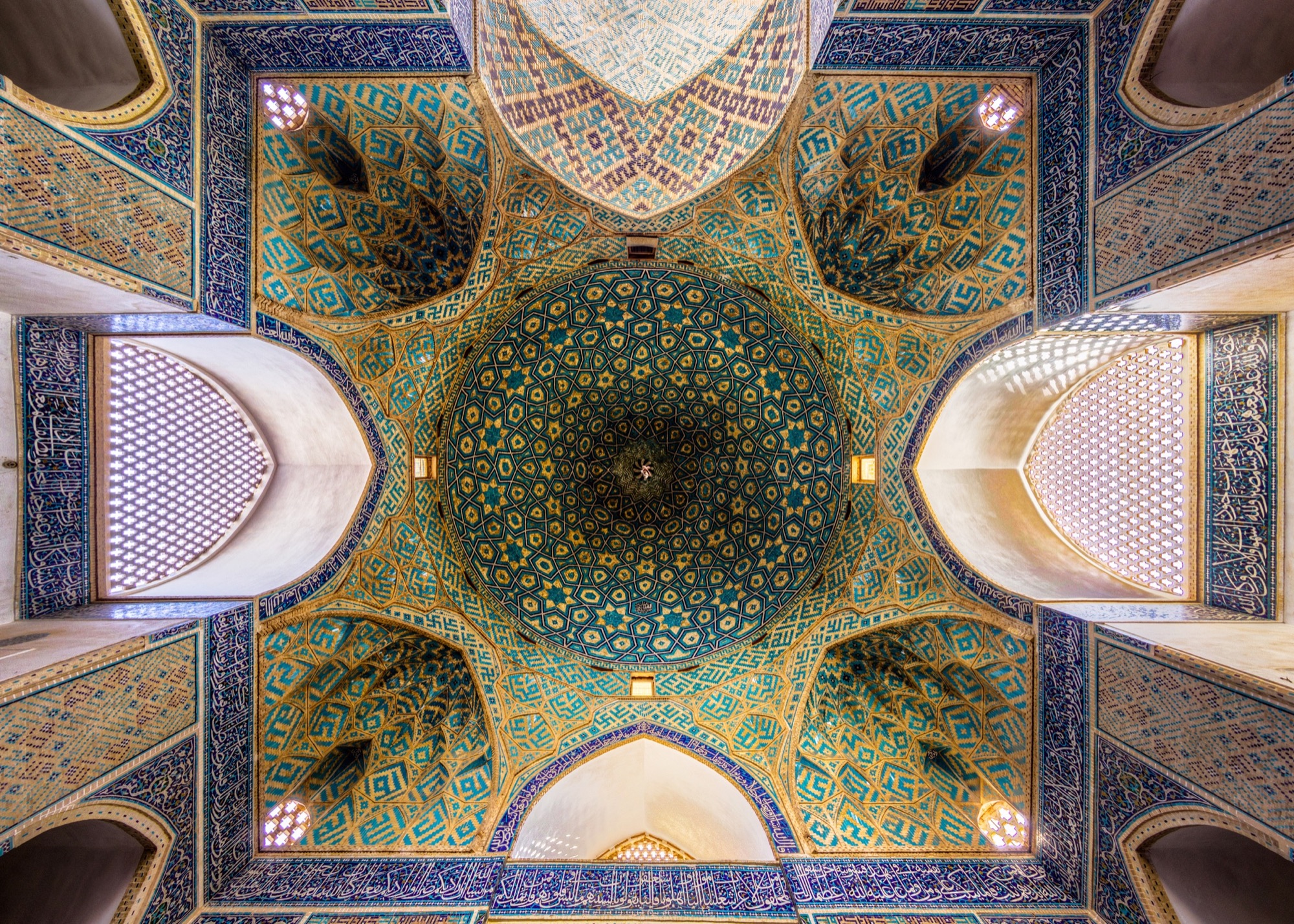 Jameh Mosque of Yazd, domed chamber ceiling
