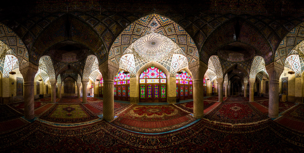 Mosquée Nasir-ol-Molk, l’après-midi, Chiraz, Iran