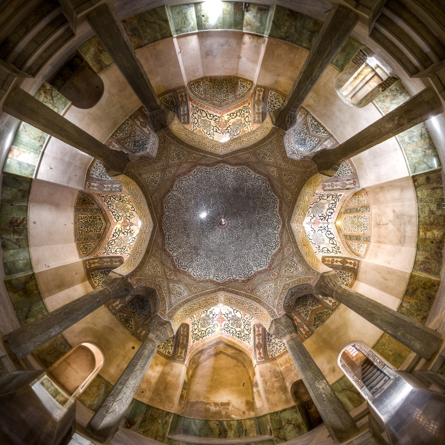 Ceiling of Kordasht Bath, Kordasht, near Jolfa, Iran