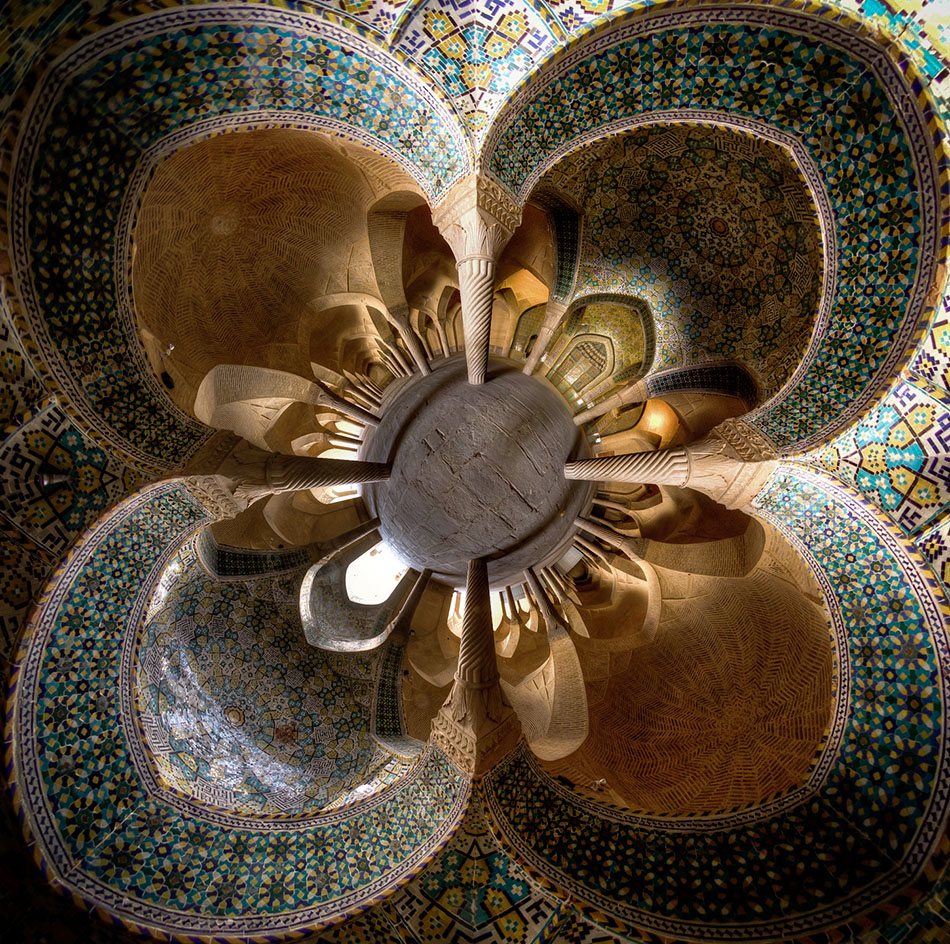 Mosquée Vakil, en petite planète, Chiraz, Iran