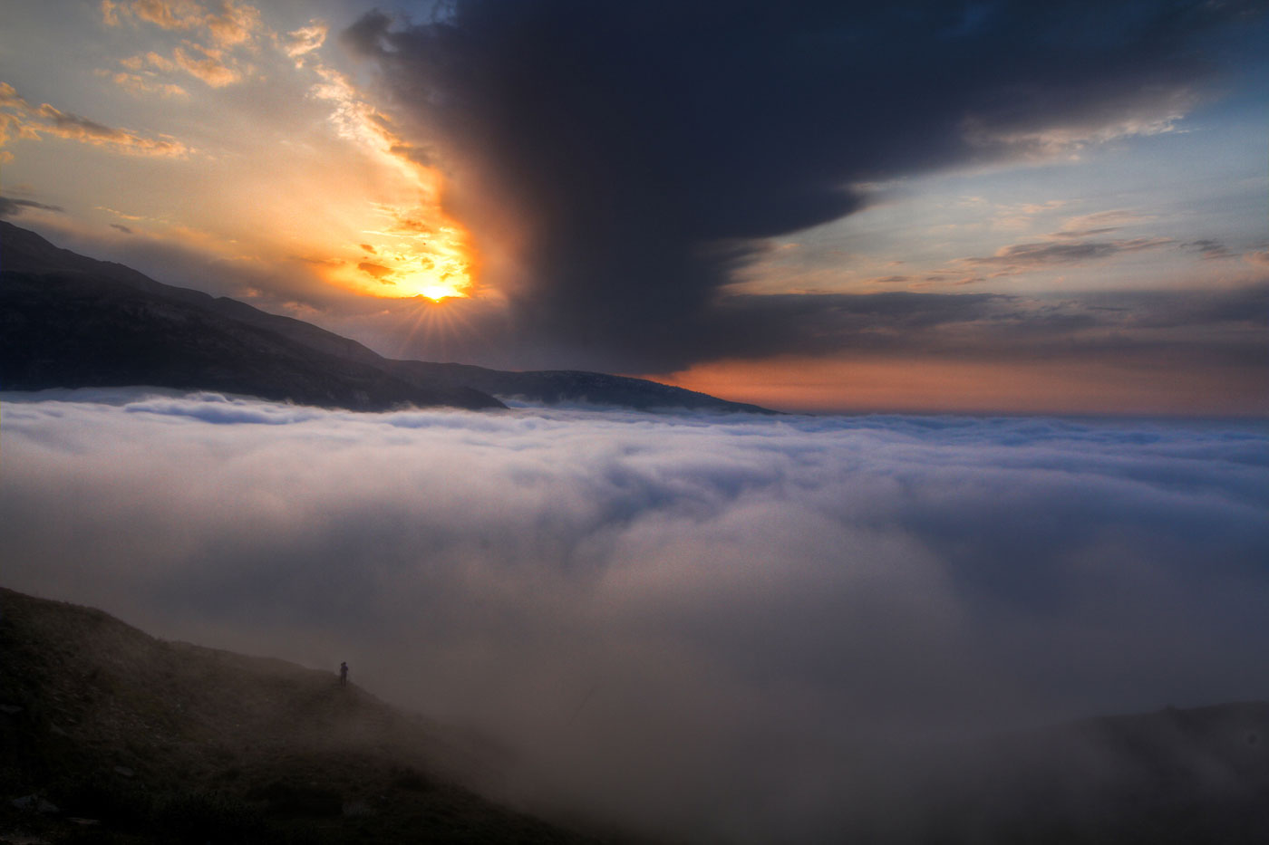 Sunset at Sheikh Mousa, Babol, northern Iran