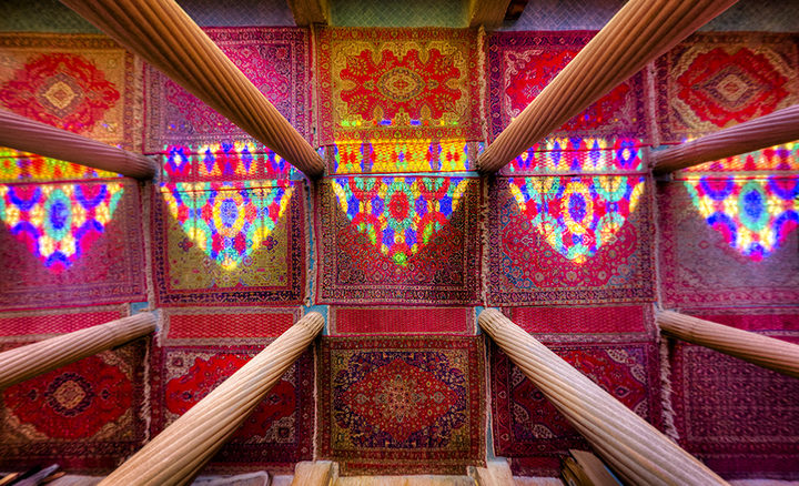 Columns and Colors, mosquée Nasir-ol-Molk, Chiraz, Iran — photographie de Mohammadreza Domiri Ganji