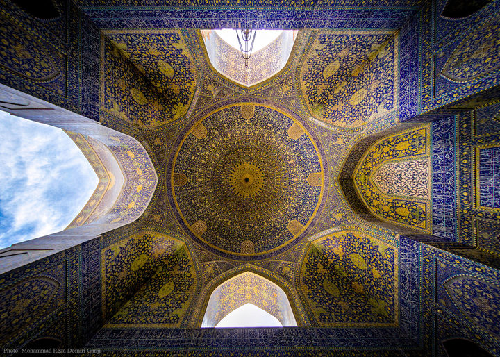 Shah (Emam) Mosque, Isfahan, Iran — photograph by Mohammadreza Domiri Ganji