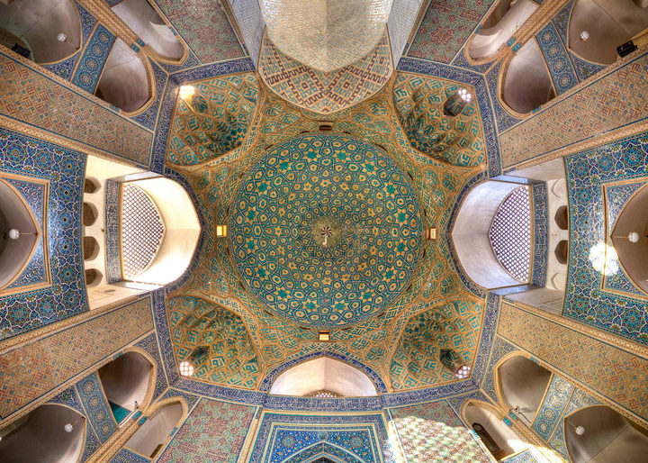 Jameh Mosque of Yazd, Yazd, Iran — photograph by Mohammadreza Domiri Ganji