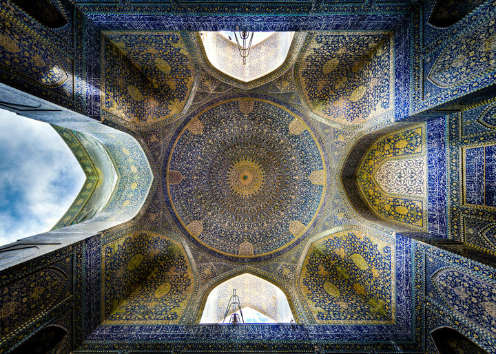 Shah (Emam) Mosque, Isfahan, Iran — photograph by Mohammadreza Domiri Ganji